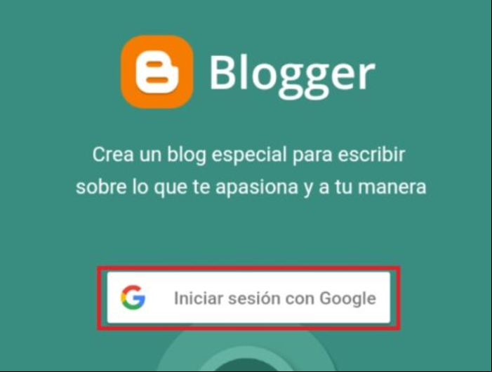 Iniciar sesión y entrar en Blogger - Iniciar sesión en Blogger desde Android 