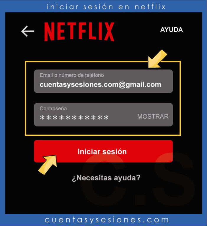 Netflix: iniciar sesión o entrar a tu cuenta - Iniciar sesión en Netflix desde un móvil Android/iOS 